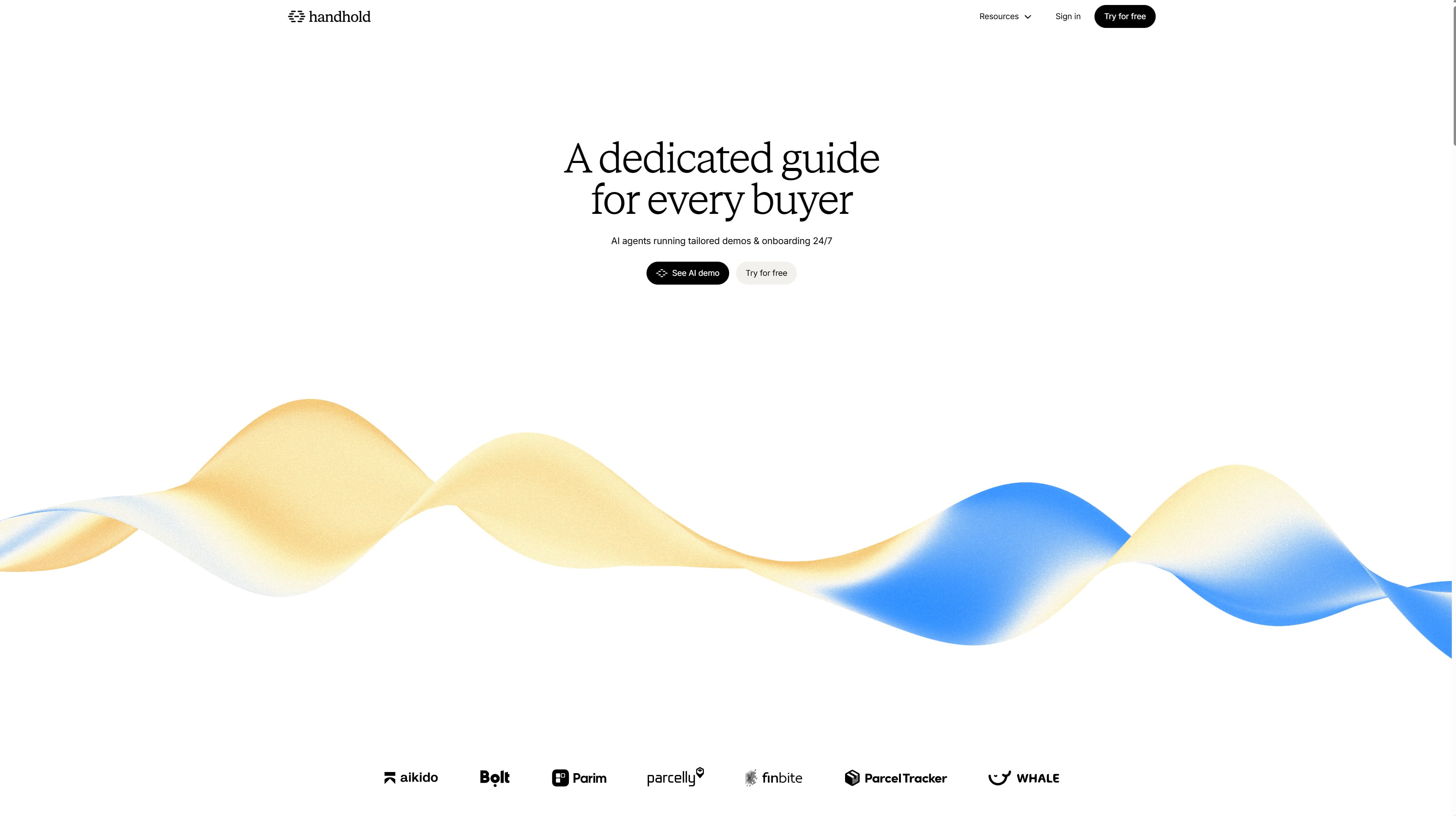 Handhold project interface