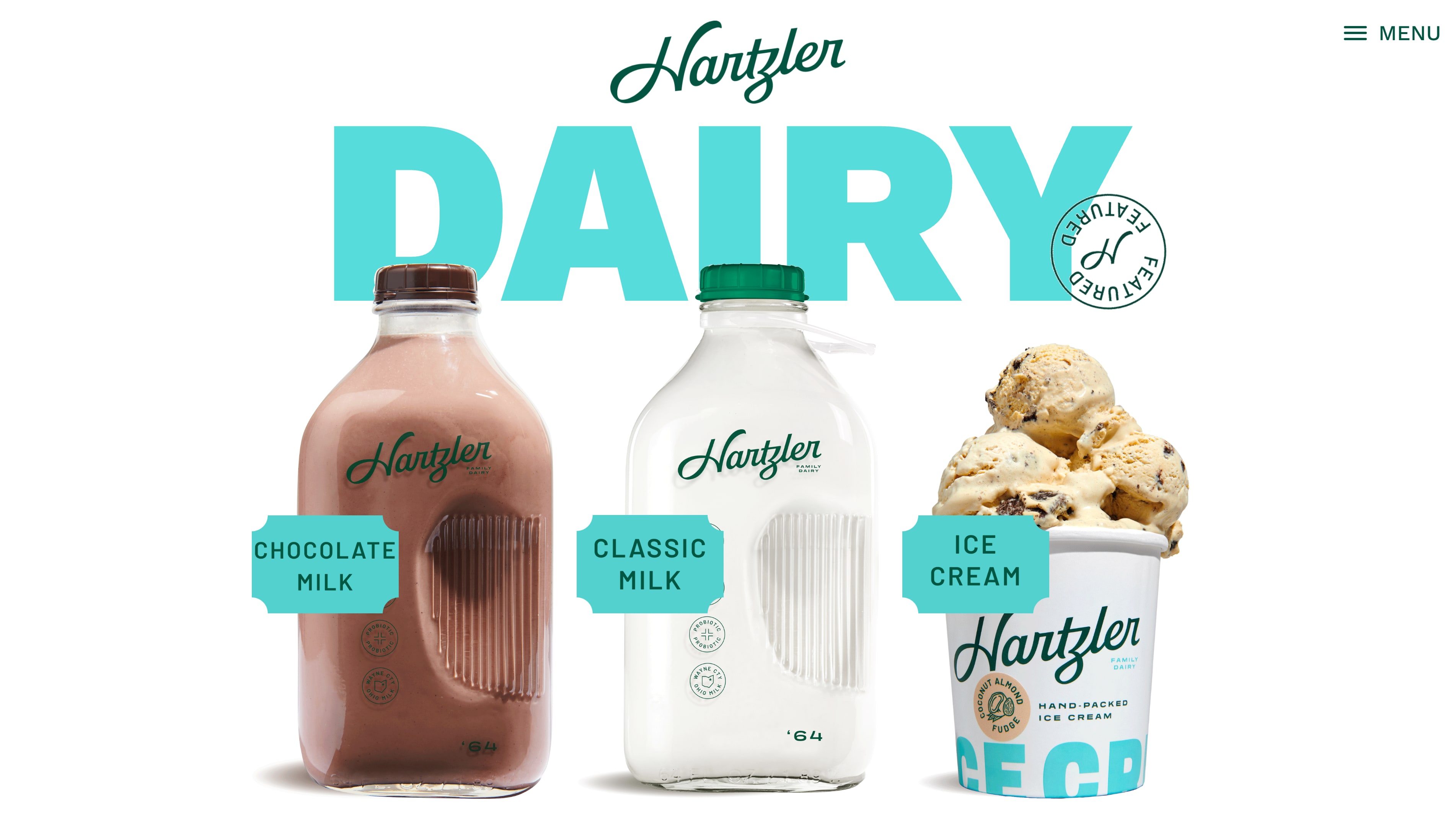 Hartzler Dairy project interface